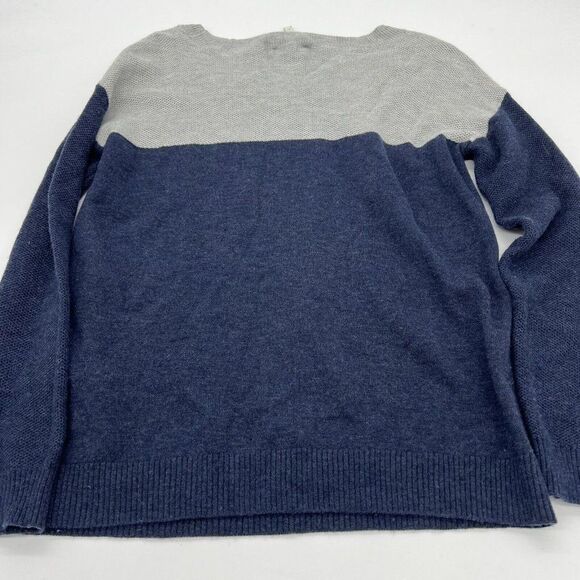 Joie womens sz xs Sweater Camilla Pullover Two Tone Blue Gray wool cashmere - Picture 4 of 4